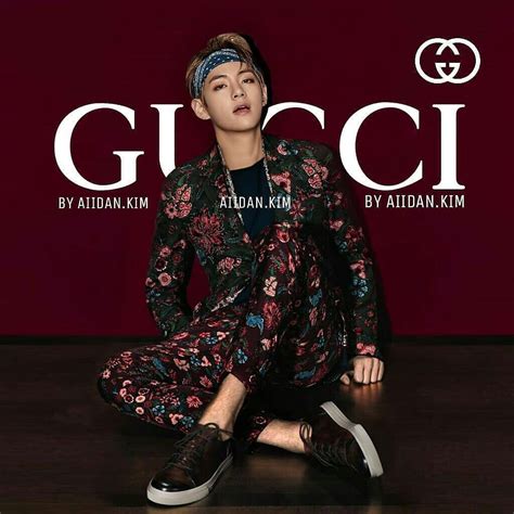 taehyung gucci denim jacket|bts v Gucci outfits.